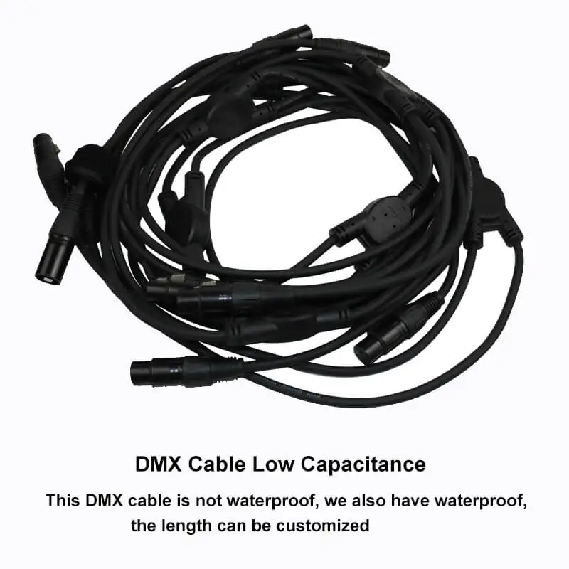 3pin 5pin damx cable 1 male and 7 female