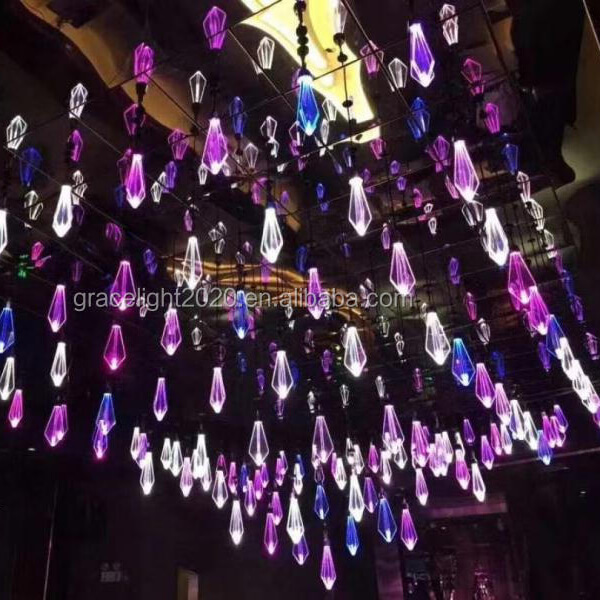 3D Ball Kinetic Light Stage Show LED Winch Ball Dmx