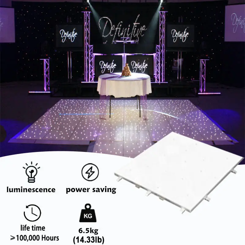 Wedding Stage Equipment Flexible Colorful rainbow LED dance floor Panels