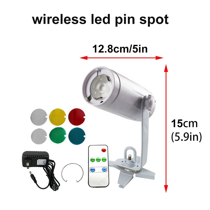 Cool White Remote Control Magnetic LED Pin Spot