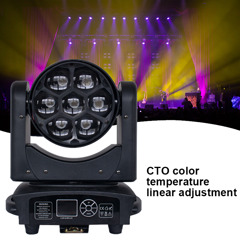 7*40w mini bee eye led moving head zoom wash lighting