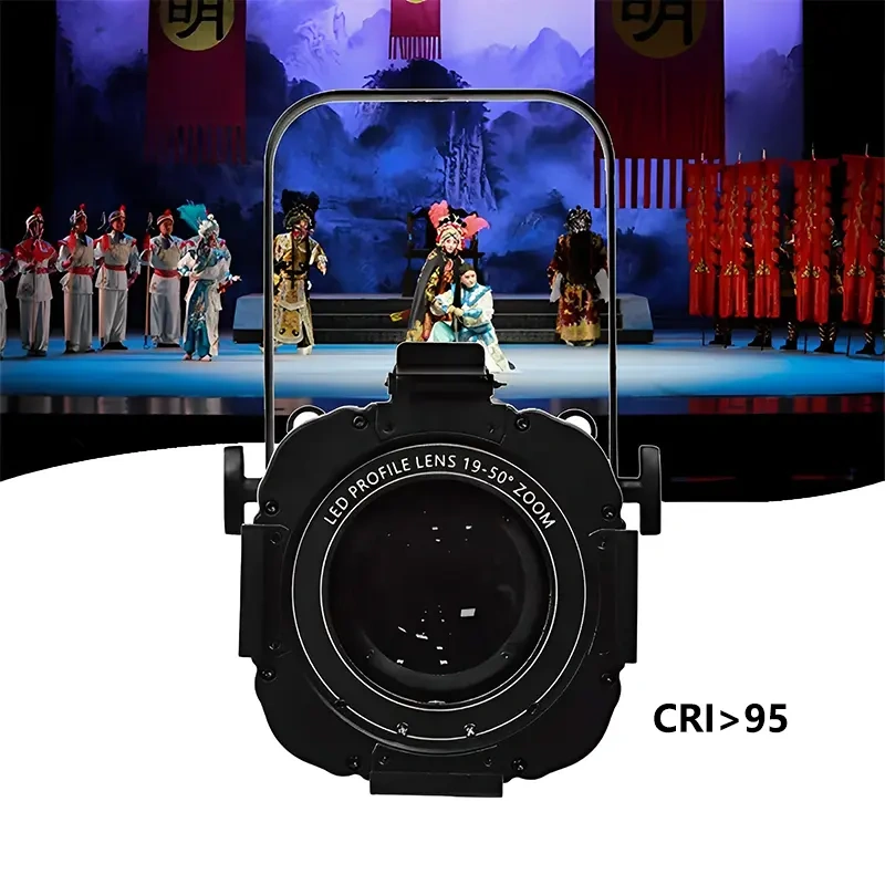 200W COB Zoom Theater Stage Light White Ellipsoidal LED Profile Spot