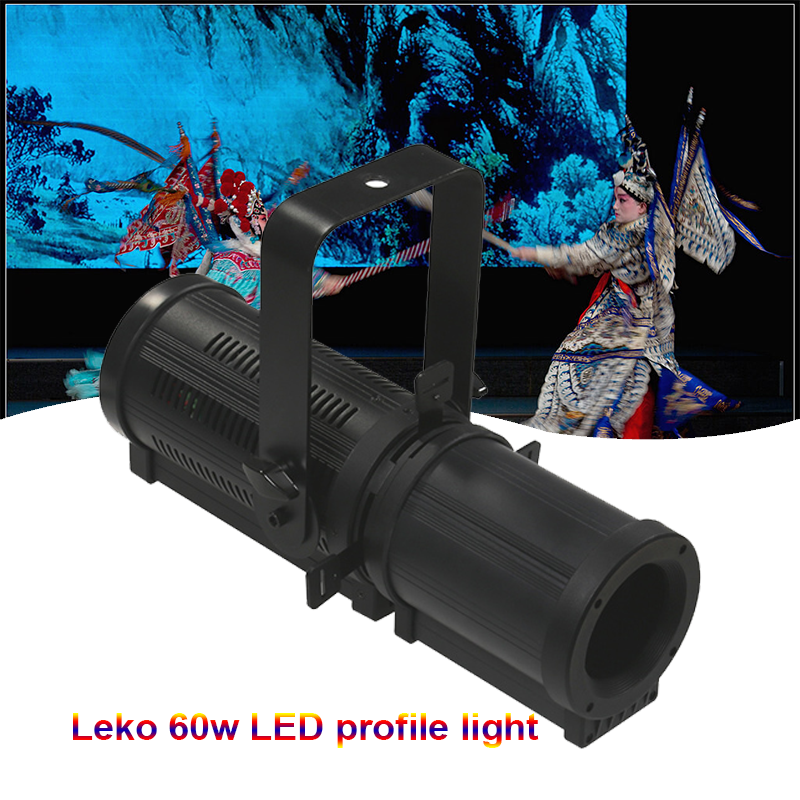 leko 60w cool white 2in1 ellipsoidal mini zoom 9-25 degree led profile light