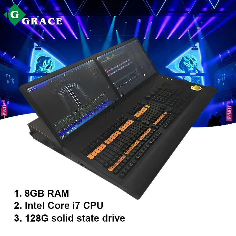 Pro Stage DJ Disco Intelligent RDM DMX Grand MA Console Win7 MA  Lighting Controller Console