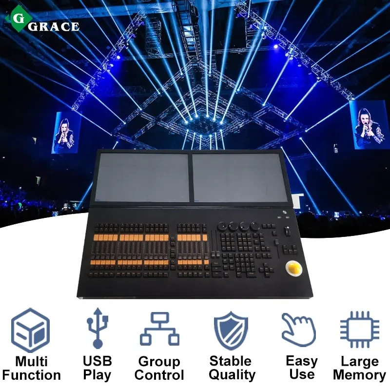 Pro Stage DJ Disco Intelligent RDM DMX Grand MA Console Win7 MA  Lighting Controller Console