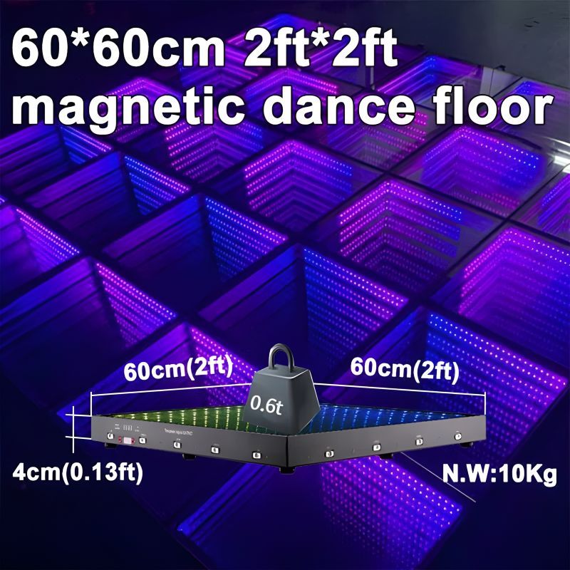 Monoblock Wireless 3D Mirror Magnet LED Dancing Floor