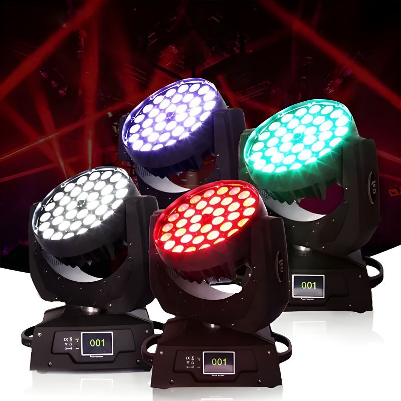 36*18w rgbwauv wash zoom Led moving head light