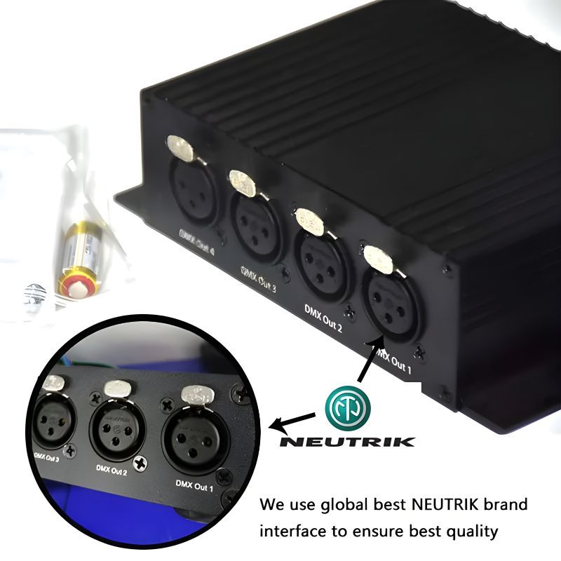 Wireless SD card DMX controller Artnet to DMX 4 nodes Remote control