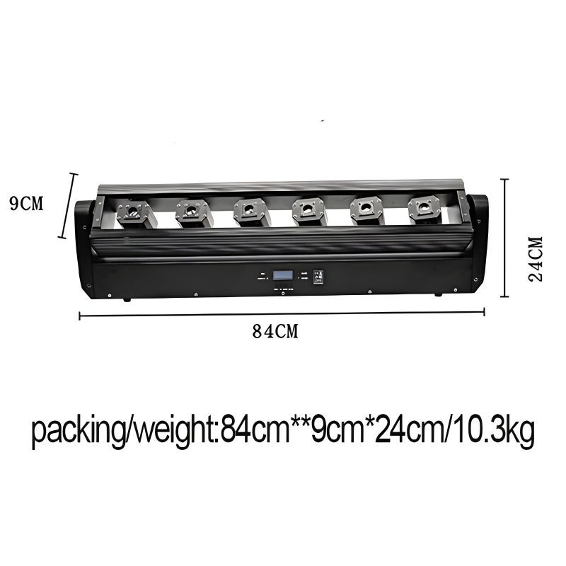 6Eyes 500mw Red Moving Head Beam Laser Bar