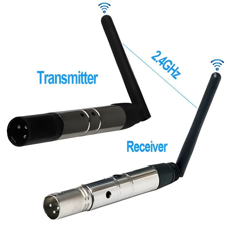 2PCS dmx 512 wireless transmitter leading  transceiver 2.4g dmx controller console