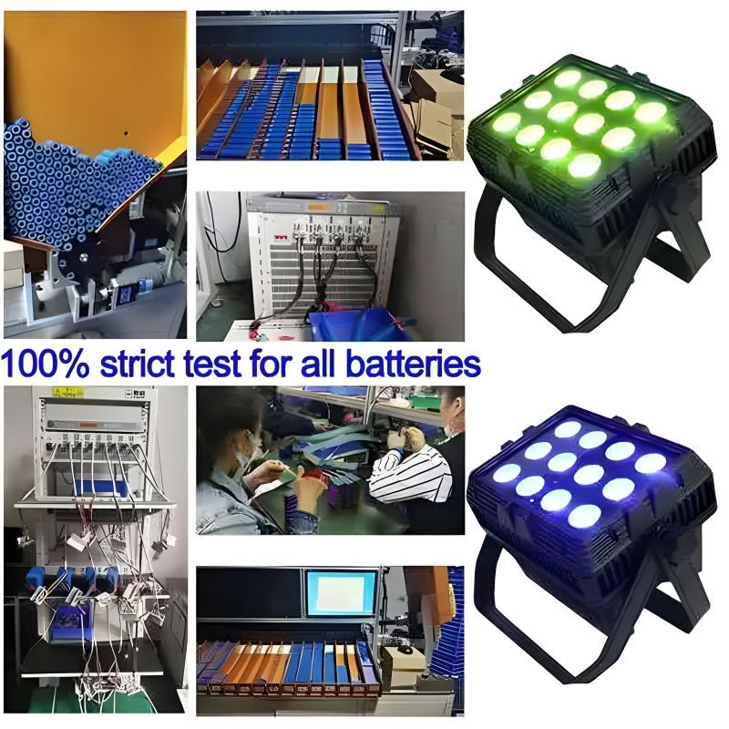 12*18W 6in1 IP65 waterproof outdoor wireless battery operated par light