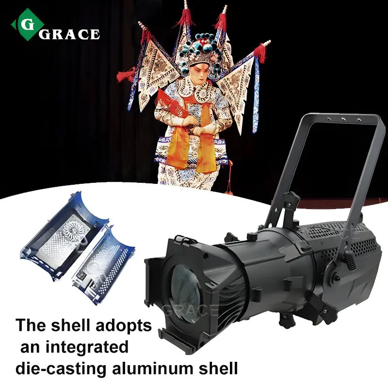 200W Fanless Super Quiet LED Spots Light 3200k/5600k LED Profile Stage Lights