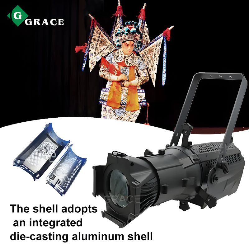 200W Fanless Super Quiet LED Spots Light 3200k/5600k LED Profile Stage Lights