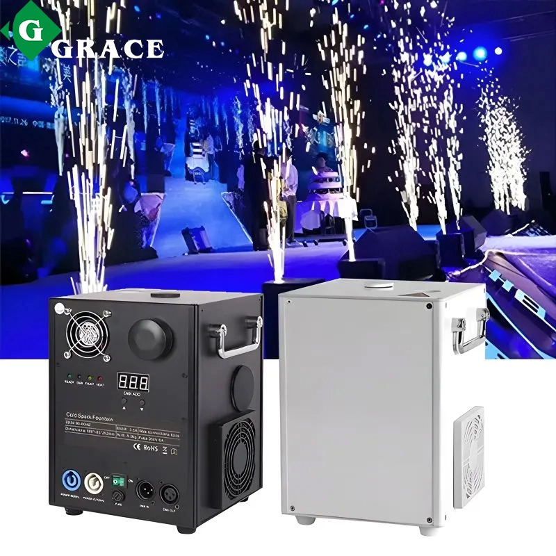 2PCs 650W cold sparklers machine with 5bags indoor or outdoor sparkular powder