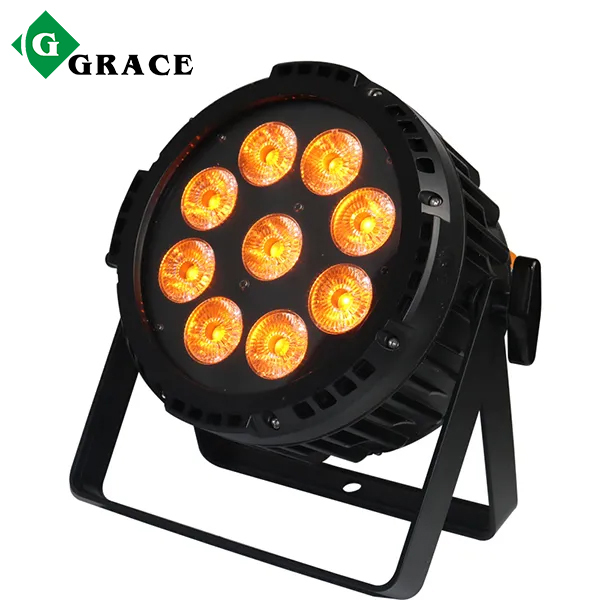 9x18w RGBWA UV 6in1 App Wireless Control Waterproof Battery Powered LED Par