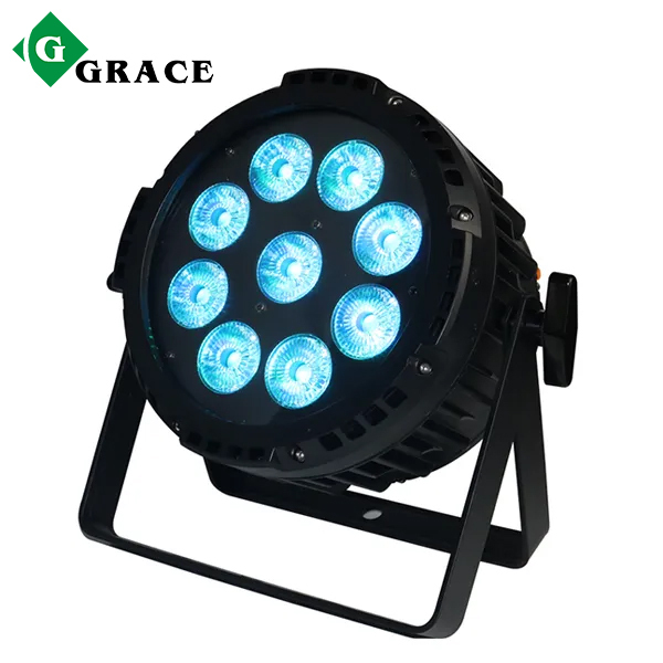 9x18w RGBWA UV 6in1 App Wireless Control Waterproof Battery Powered LED Par