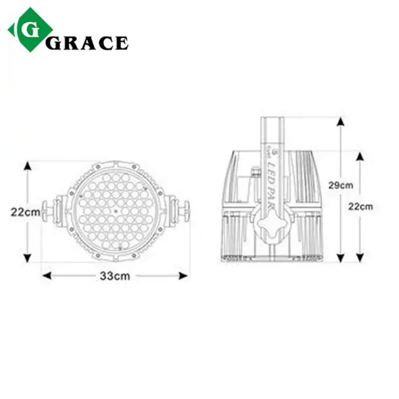 54*3w outdoor waterproof LED par light