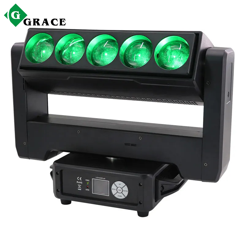 5X60w RGBW 4in1 Zoom LED Wash Moving Head Light with pixel control