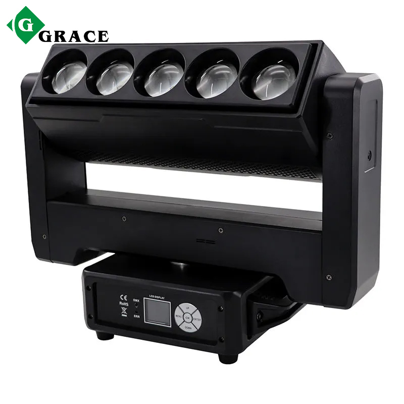 5X60w RGBW 4in1 Zoom LED Wash Moving Head Light with pixel control