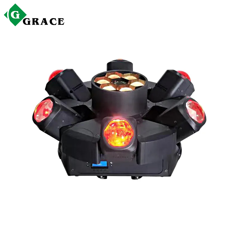 10W rgbw six eyes mini spiders led stage sharpy beam light