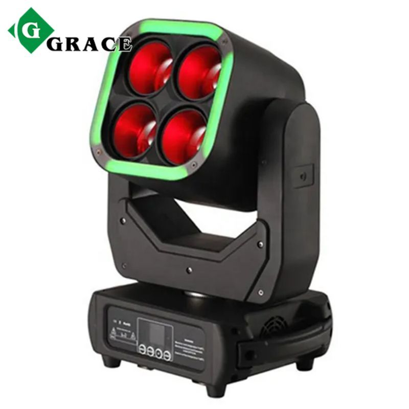 4x60W rgb zoom wash led move head light