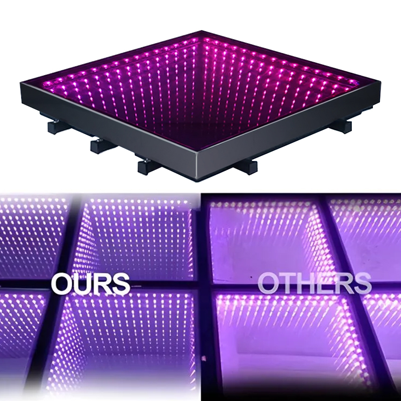 Monoblock Interactive Mirror 3D LED Dance Floor  LED Panel Lights