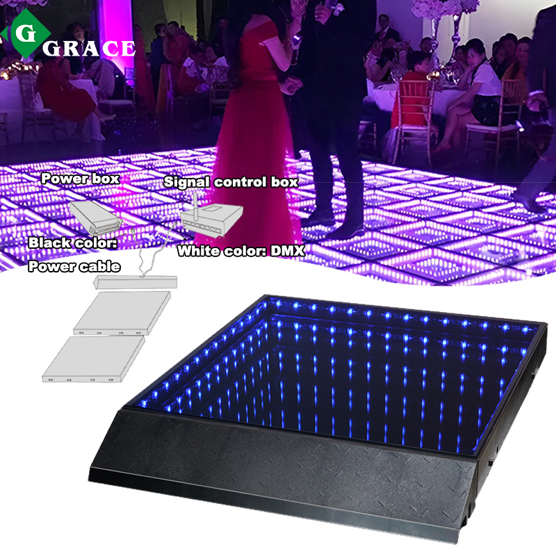 Monoblock Wireless 3D Mirror Magnet LED Dancing Floor