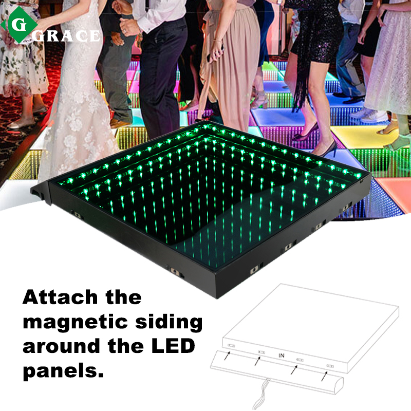 Monoblock Wireless 3D Mirror Magnet LED Dancing Floor