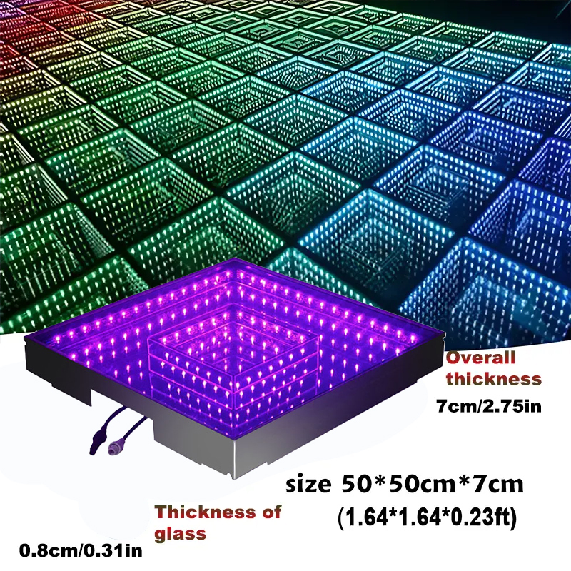 Monoblock Double Mirror 3D LED Dance Floor