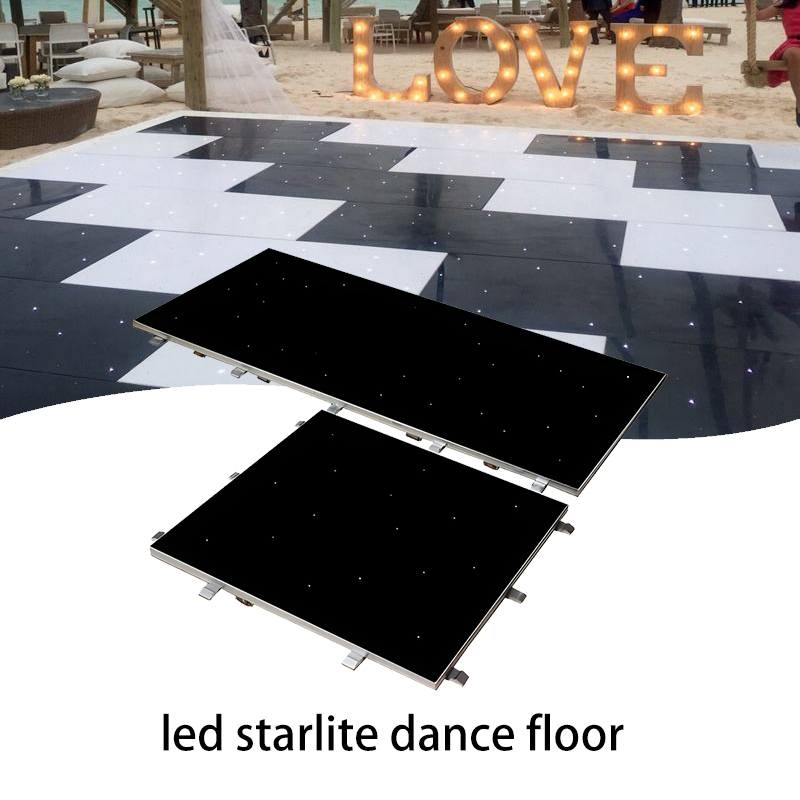 Monoblock Twinkle White Acrylic RGB LED Starlite Dance floor