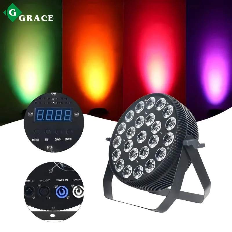 24x18w RGBWAUV 6in1 LED Par Can Slim Smart LED Stage Uplight