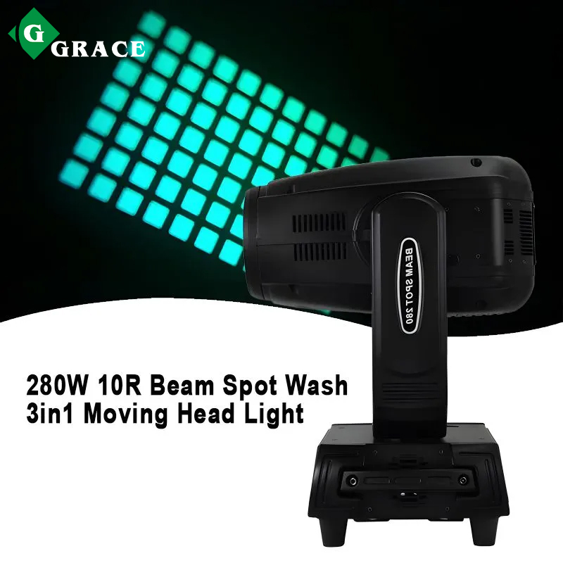280W 10R beam spot wash 3in1 moving head light