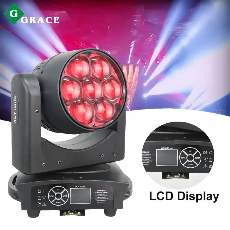 7x40W zoom Led moving head lights