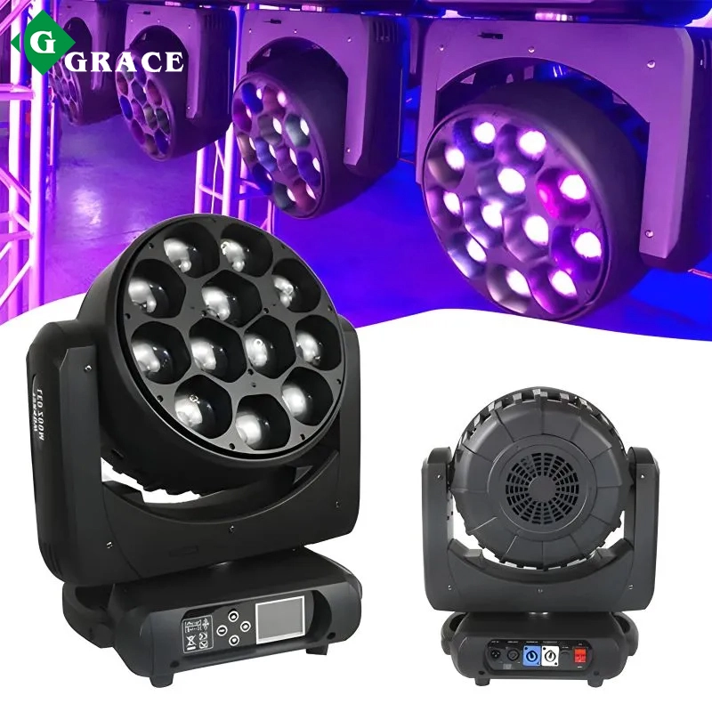 12*40W rgbw 4in1 beam zoom wash Led moving head light