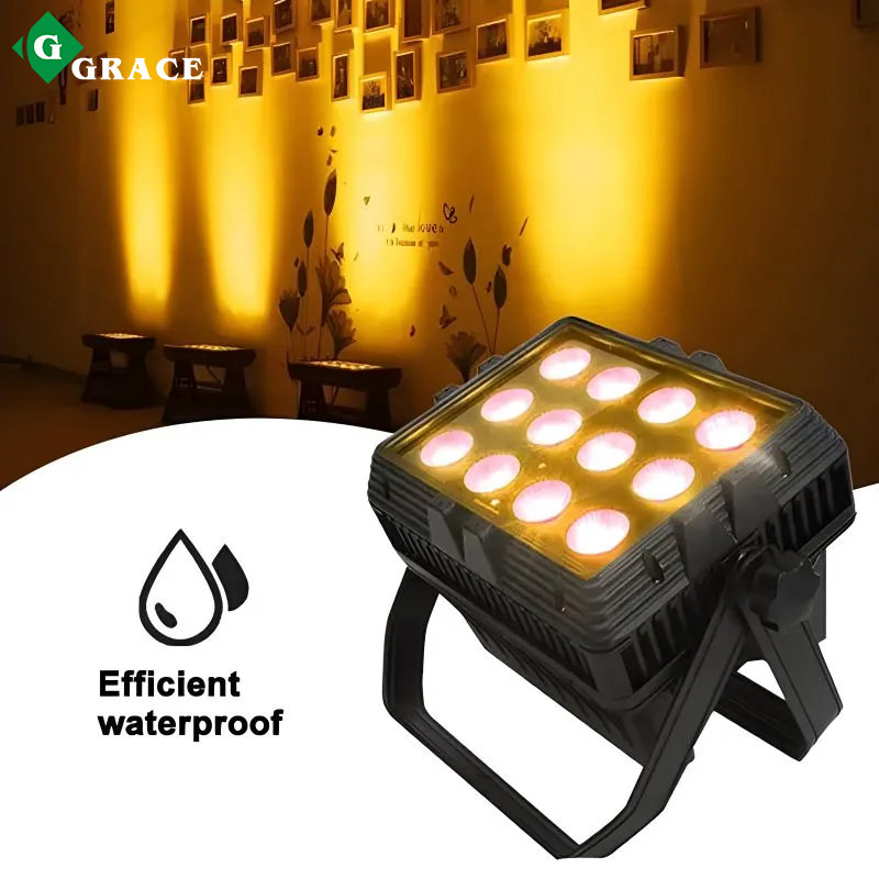 12*18W 6in1 IP65 waterproof outdoor wireless battery operated par light