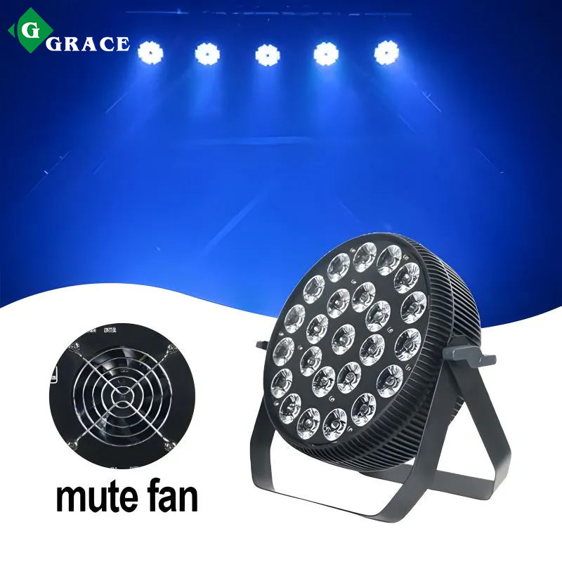 24x18w RGBWAUV 6in1 LED Par Can Slim Smart LED Stage Uplight