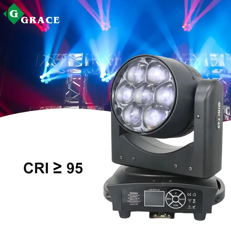 7x40W zoom Led moving head lights