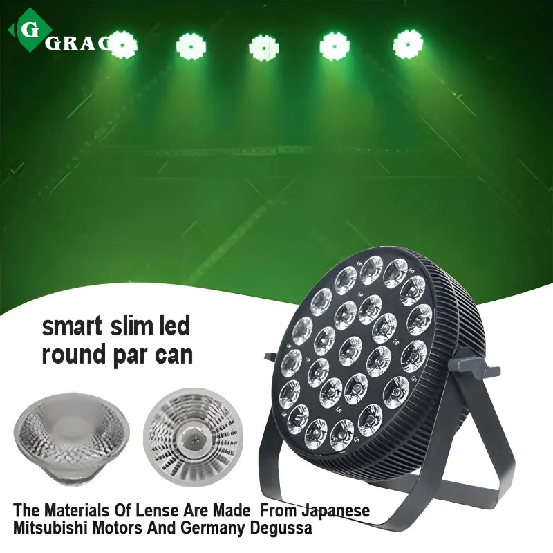 24x18w RGBWAUV 6in1 LED Par Can Slim Smart LED Stage Uplight