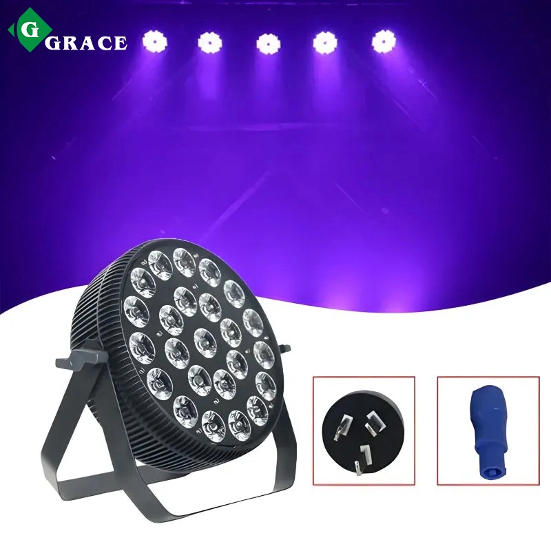 24x18w RGBWAUV 6in1 LED Par Can Slim Smart LED Stage Uplight