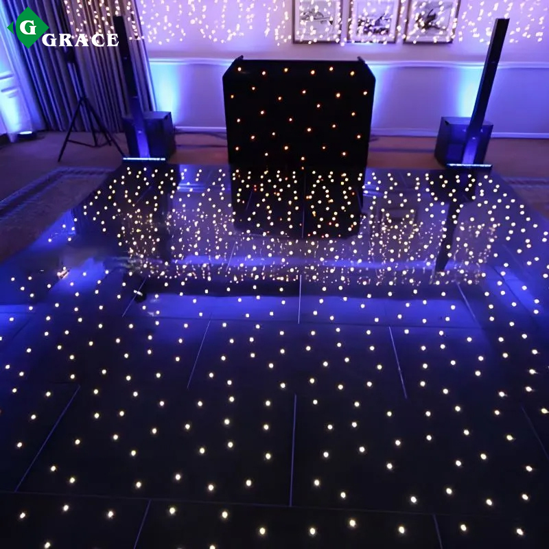 Monoblock 60*60/120*60 White RGB Color Interactive Portable LED Wedding Starlite Dance Floor