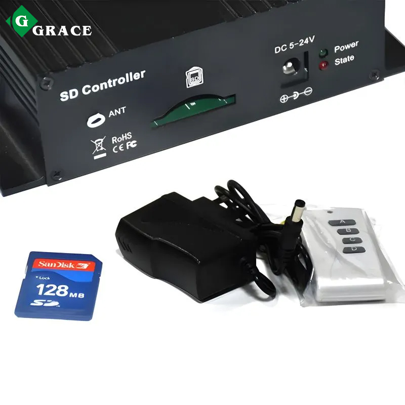 Wireless SD card DMX controller Artnet to DMX 4 nodes Remote control