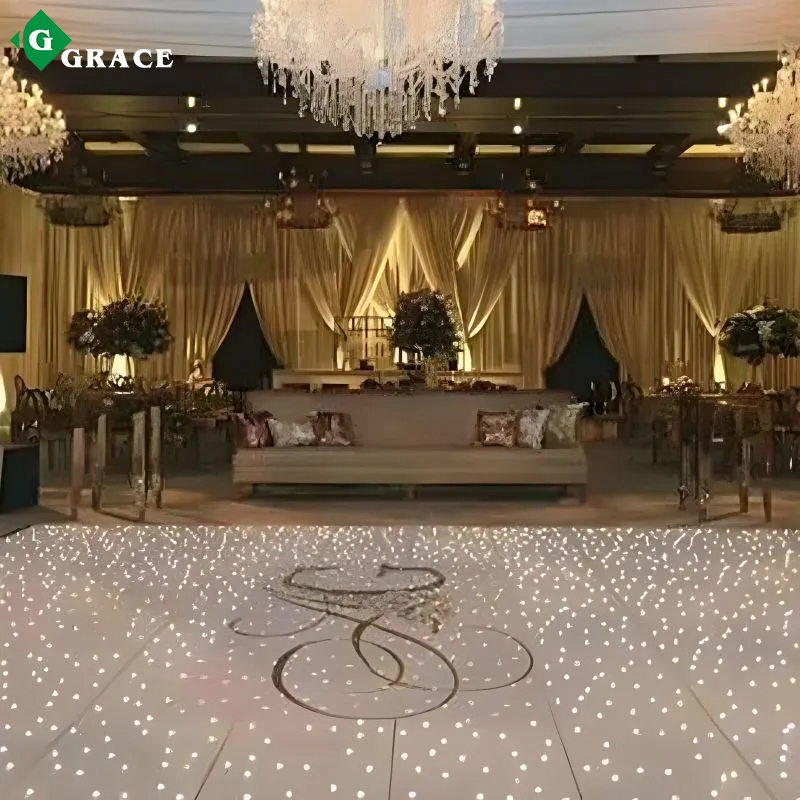 Monoblock 60*60/120*60 White RGB Color Interactive Portable LED Wedding Starlite Dance Floor