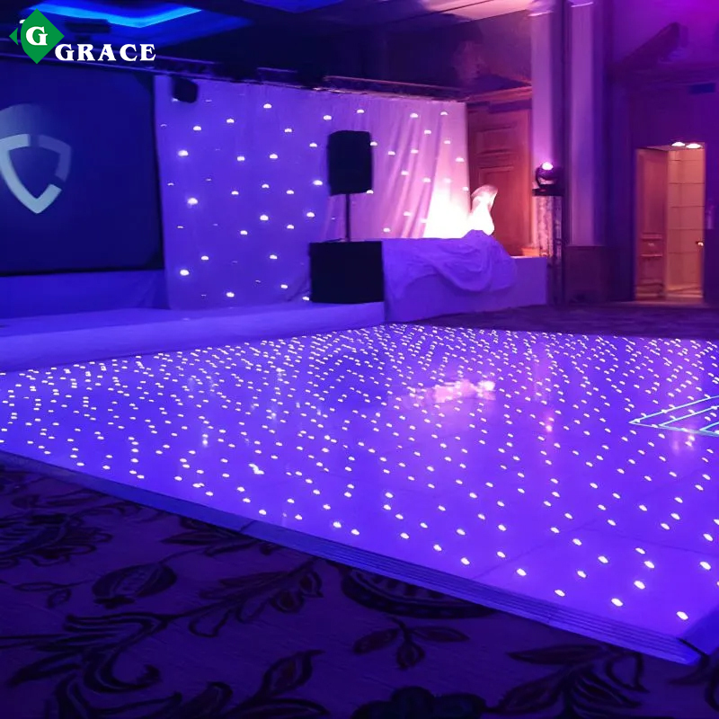 Monoblock 60*60/120*60 White RGB Color Interactive Portable LED Wedding Starlite Dance Floor