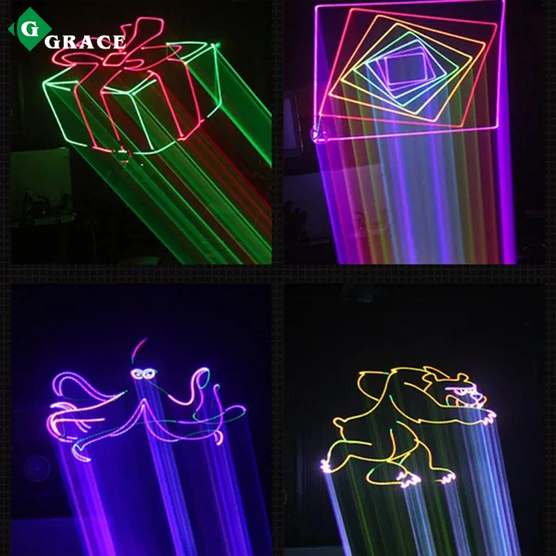 Grace Stage Lighting 15W High Quality Animation RGB Laser Show Light