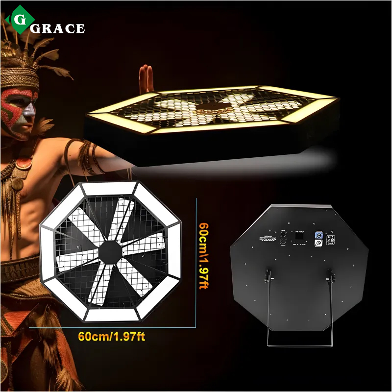 Background Light Rotating Fan LED Stage Light Effect