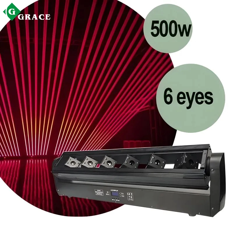 6Eyes 500mw Red Moving Head Beam Laser Bar