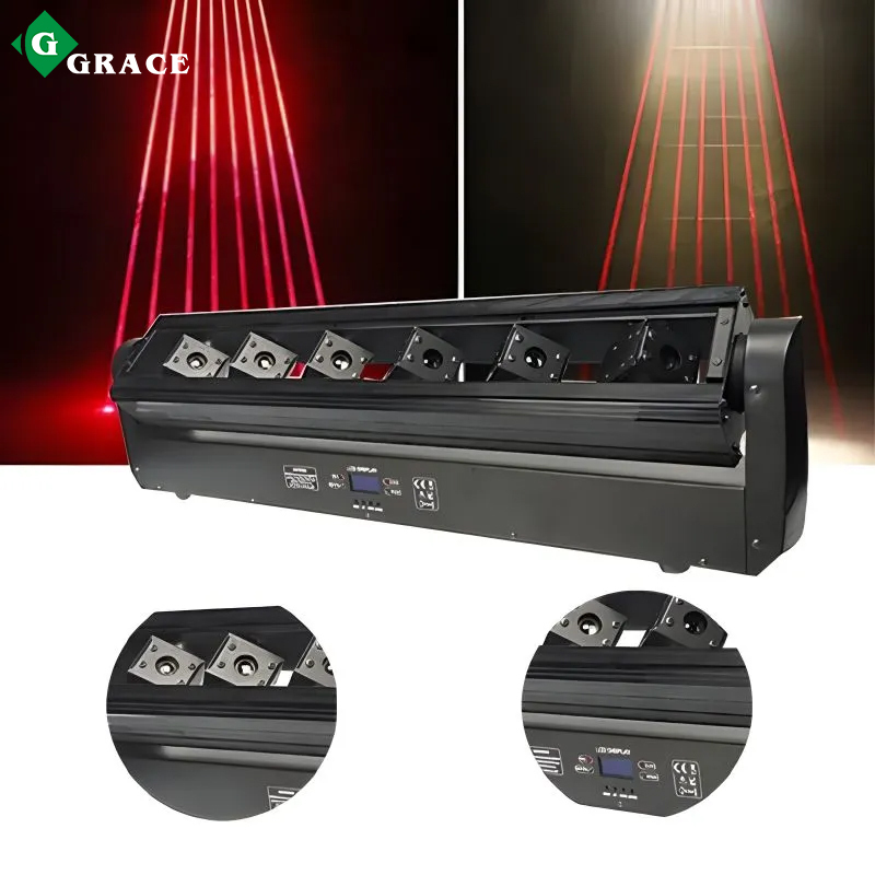 6Eyes 500mw Red Moving Head Beam Laser Bar