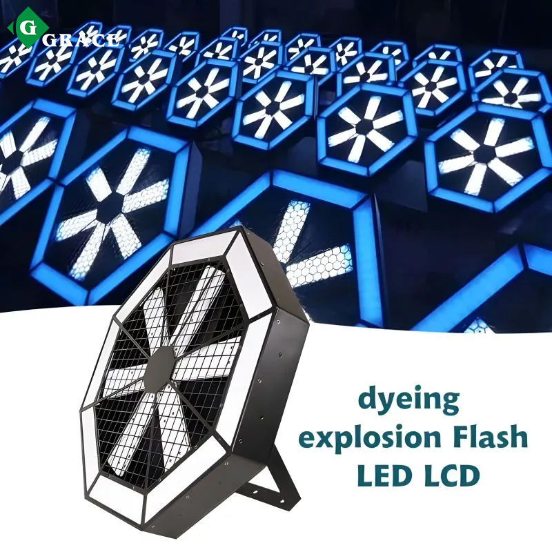 Background Light Rotating Fan LED Stage Light Effect