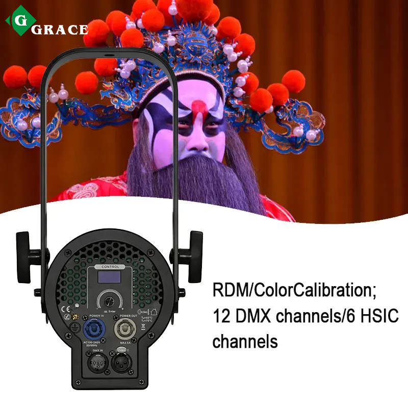 150W rgbal 5in1 led  20-38 degree zoom fresnel light