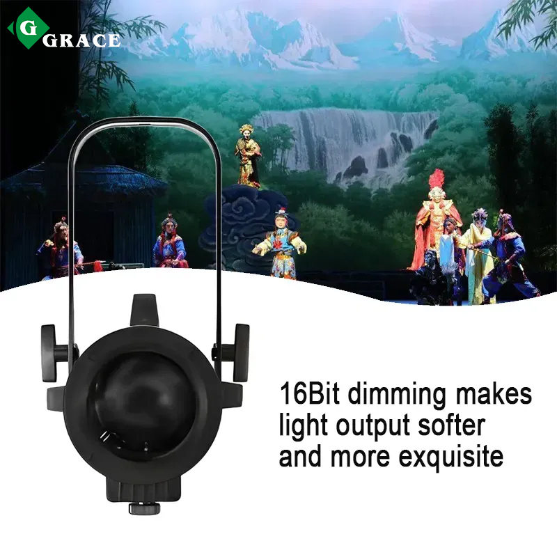150W white color led manual 20-38 degree zoom fresnel light